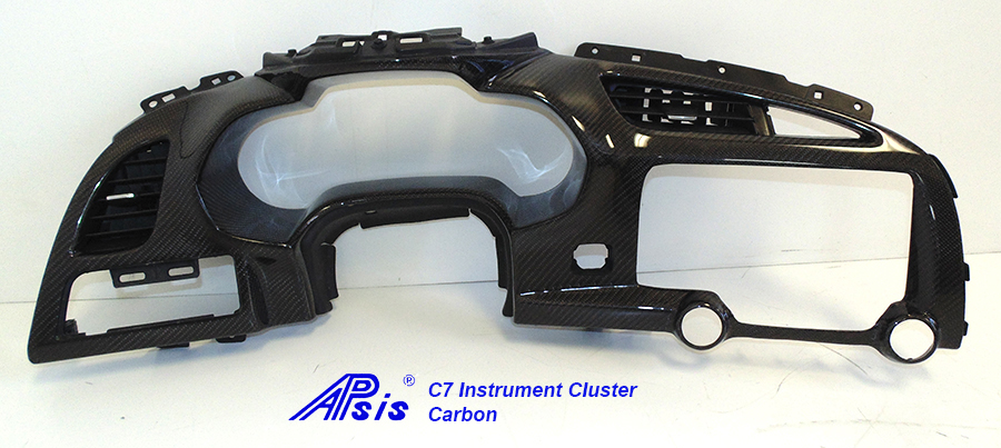 14-UP C7 Corvette Carbon Fiber Instrument Cluster, Left and Right Sections ONLY
